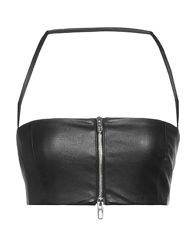 DROMe Top Nero 100% Pelle di agnello
