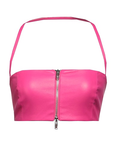 DROMe Top Fucsia 100% Pelle di agnello