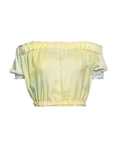JE SUIS VINTAGE Top Verde chiaro 100% Poliestere