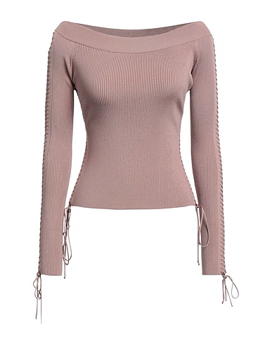 DOLCE&GABBANA Top spalle scoperte Nocciola 83% Viscosa, 17% Poliestere