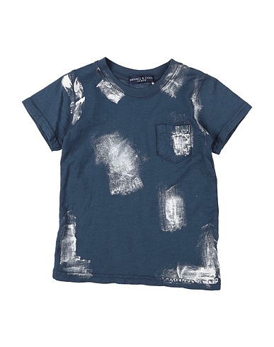 MANUELL & FRANK T-shirt Navy blue 100% Cotton