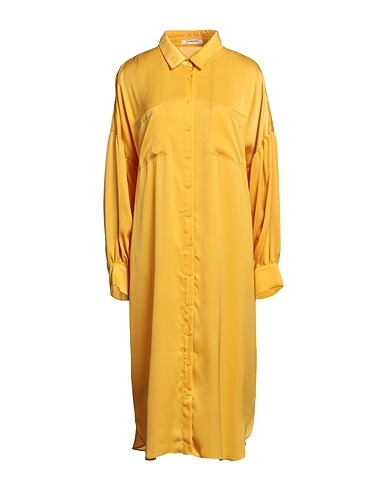 GLAMOROUS Vestito chemisier Giallo ocra 100% Poliestere