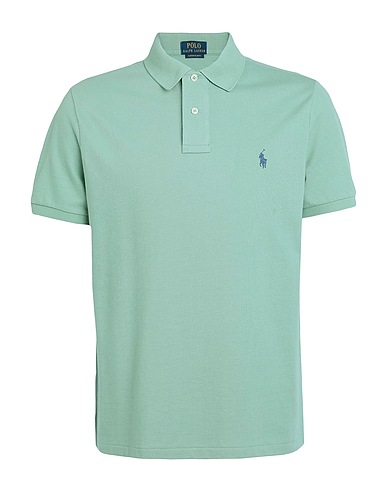 POLO RALPH LAUREN Polo shirt Light green 100% Cotton