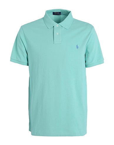 POLO RALPH LAUREN Polo shirt Turquoise 100% Cotton