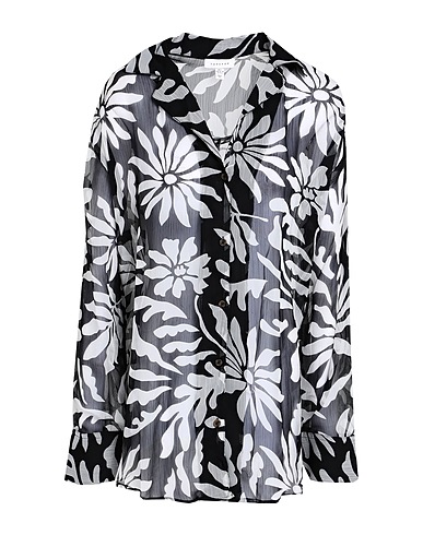 TOPSHOP Patterned shirts & blouses Black 100% Polyester