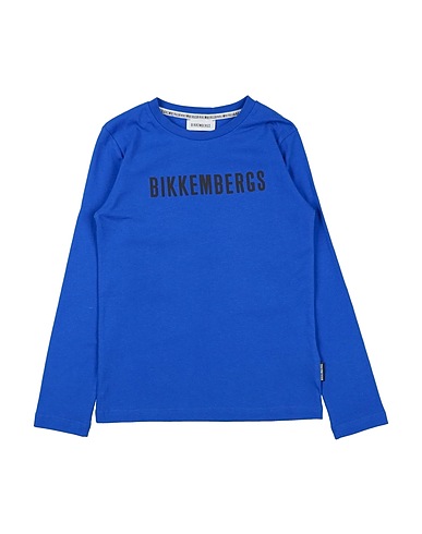 BIKKEMBERGS T-shirt Blu china 100% Cotone