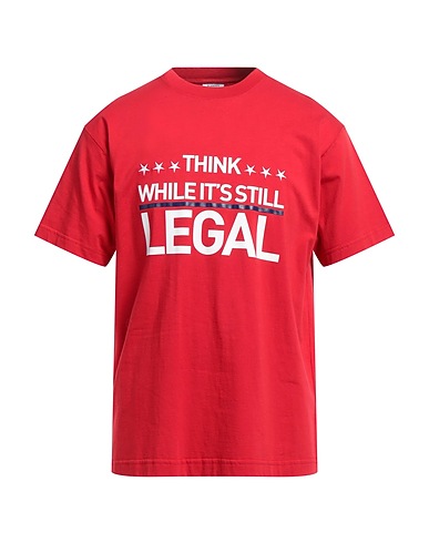 VETEMENTS T-shirt Red 100% Cotton