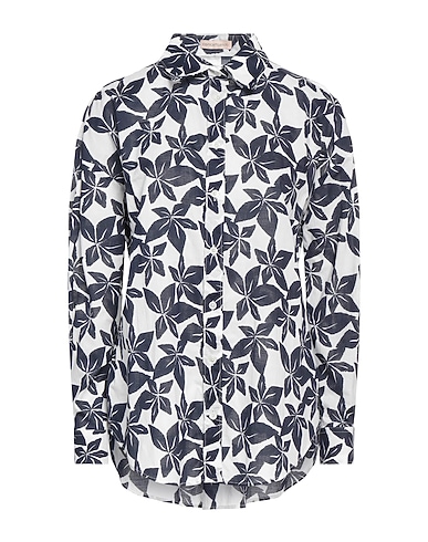 CAMICETTASNOB Hemden und Blusen mit Blumen Marineblau 100% Baumwolle