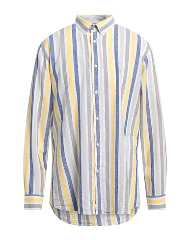 BARBOUR Leinenhemd Gelb 55% Leinen, 45% Baumwolle