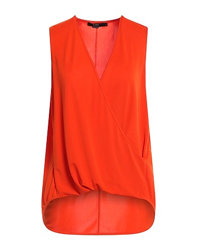 SEVENTY VENEZIA Top Tomato red 94% Polyester, 6% Elastane