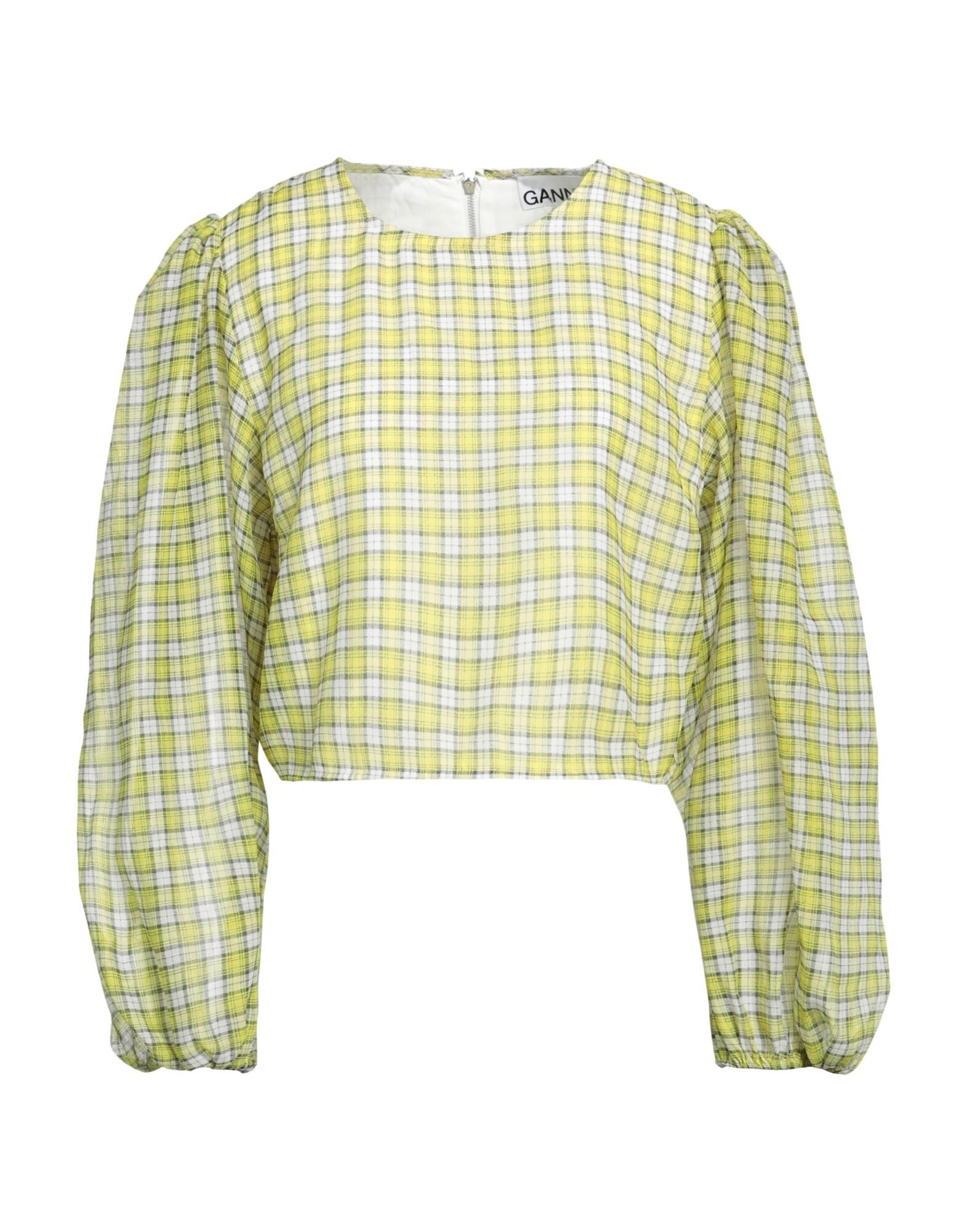 GANNI | チェック柄シャツ ブルー レディース | YOOX
