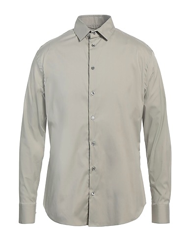 GIORGIO ARMANI Camicia tinta unita Beige 75% Cotone, 21% Poliammide, 4% Elastan