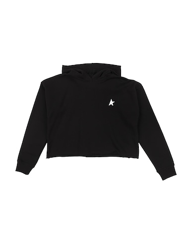GOLDEN GOOSE Hooded track jacket  Black 80% Cotton, 20% Polyester, Elastane