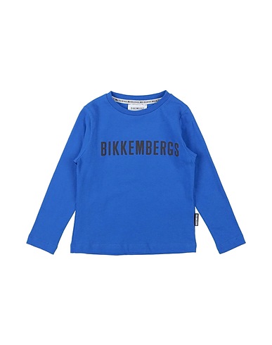 BIKKEMBERGS T-shirt Bright blue 100% Cotton