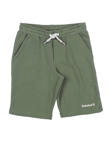 TIMBERLAND Shorts & Bermuda Sage green 78% Cotton, 22% Polyester