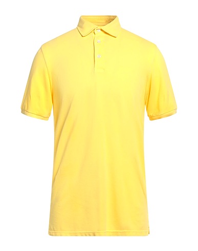 FEDELI Polo shirt Yellow 100% Cotton