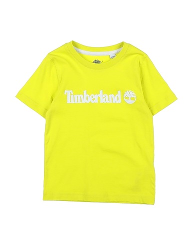 TIMBERLAND T-shirt Lime green 98% Cotton, 2% Elastane