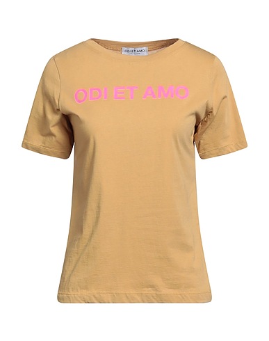 ODI ET AMO Ｔシャツ キャメル コットン 100%