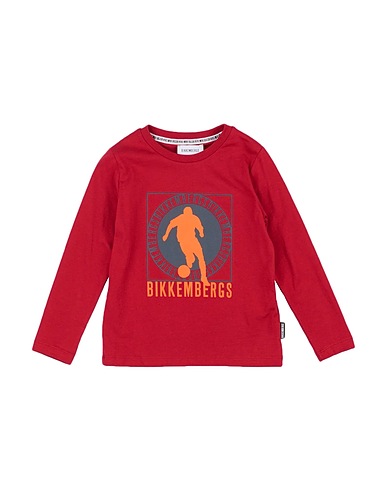 BIKKEMBERGS T-shirt Bordeaux 100% Cotone