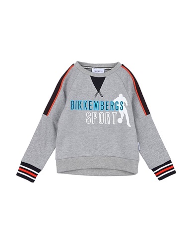 BIKKEMBERGS Sweatshirt Light grey 100% Cotton