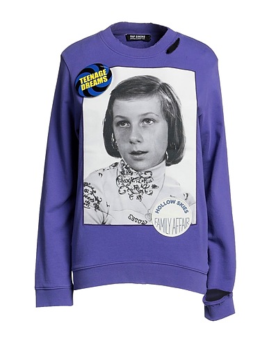 RAF SIMONS Sweatshirt Purple 100% Cotton