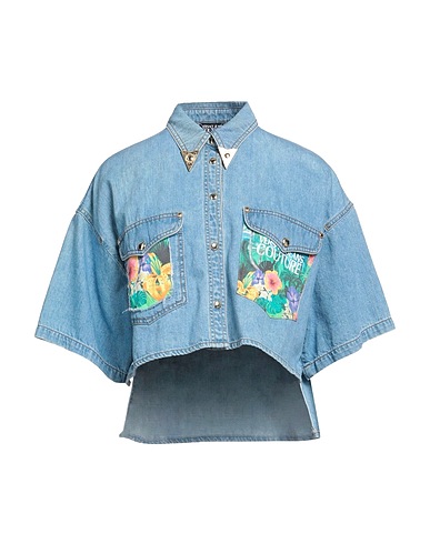 VERSACE JEANS COUTURE Denim shirt Blue 100% Cotton