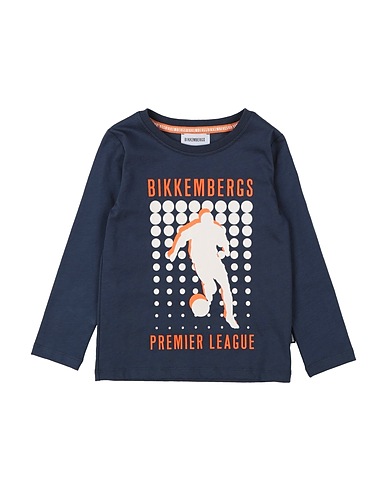 BIKKEMBERGS T-shirt Midnight blue 100% Cotton