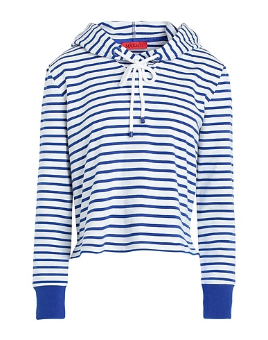 MAX&Co. Hooded sweatshirt Blue 95% Cotton, 5% Elastane