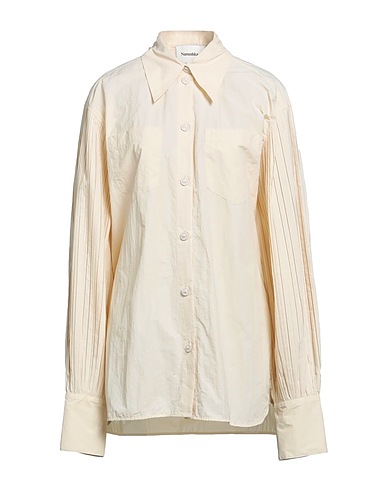 NANUSHKA Solid colour shirts & blouses Beige 72% Recycled nylon, 28% Organic cotton