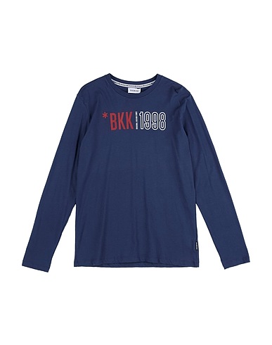 BIKKEMBERGS T-Shirt Marineblau 100% Baumwolle