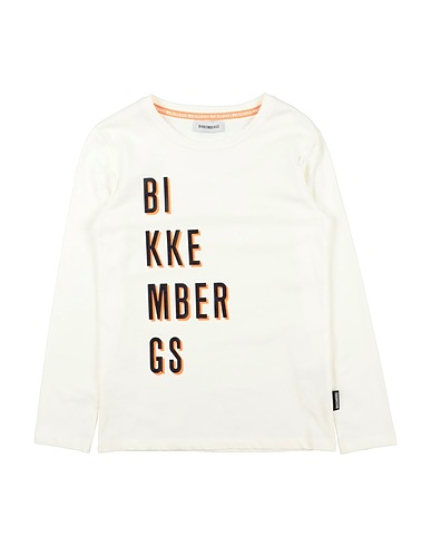 BIKKEMBERGS T-shirt Avorio 100% Cotone