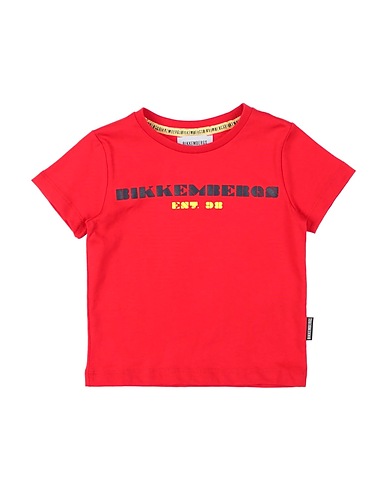 BIKKEMBERGS T-shirt Red 100% Cotton