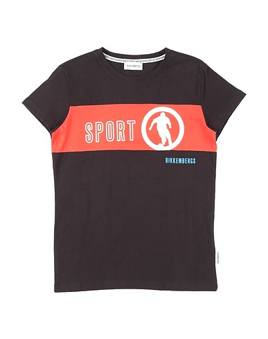 BIKKEMBERGS T-shirt Nero 100% Cotone