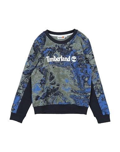 TIMBERLAND Sweatshirt Military green 80% Cotton, 20% Polyester, Elastane