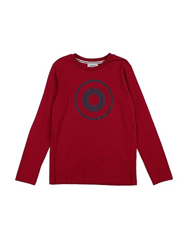 BIKKEMBERGS T-shirt Burgundy 100% Cotton