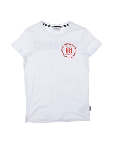 BIKKEMBERGS T-shirt Bianco 100% Cotone