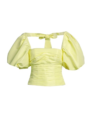 SELF-PORTRAIT Top Giallo pastello 100% Poliestere
