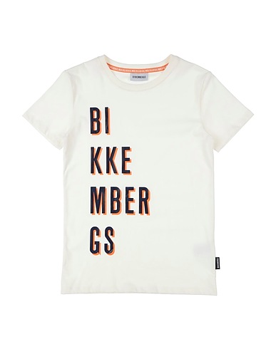 BIKKEMBERGS T-shirt Ivory 100% Cotton