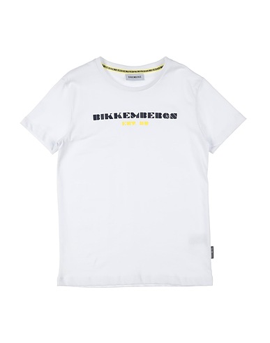 BIKKEMBERGS T-Shirt Weiß 100% Baumwolle