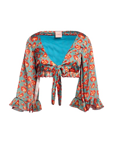 LA SEMAINE Paris Shrug Turquoise 100% Polyester