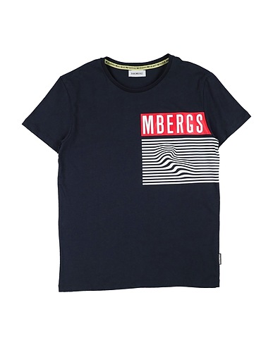 BIKKEMBERGS T-shirt Midnight blue 100% Cotton
