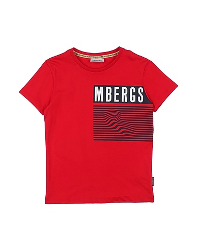 BIKKEMBERGS T-shirt Rosso 100% Cotone