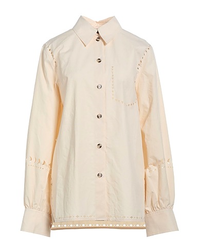 NANUSHKA Solid colour shirts & blouses Cream 100% Cotton