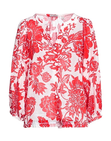 CAMICETTASNOB Floral shirts & blouses Red 100% Cotton