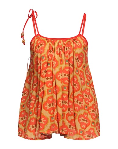 DIXIE Camisole Orange 100% Cotton, Viscose, Polyester