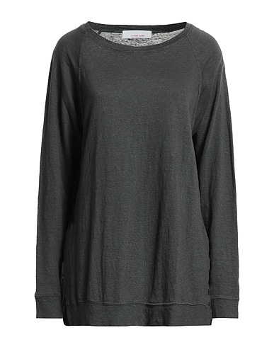 LIVIANA CONTI Basic T-Shirt Lead 100% Linen