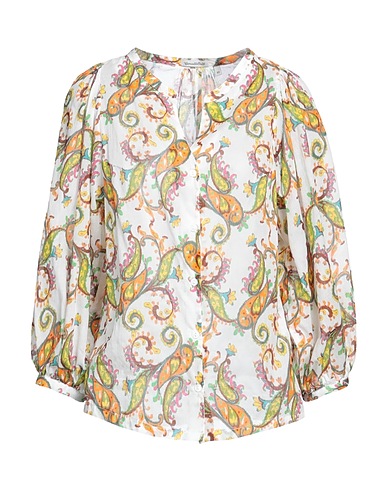 CAMICETTASNOB Patterned shirts & blouses White 100% Cotton