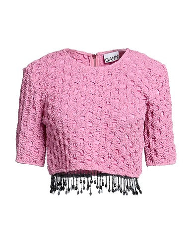 GANNI Top Pink 70% Recycled polyester, 30% Polyester