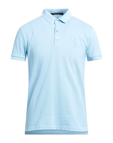 BILLIONAIRE Polo shirt Azure 100% Cotton