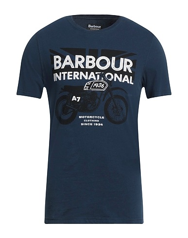 BARBOUR T-shirt Midnight blue 100% Cotton